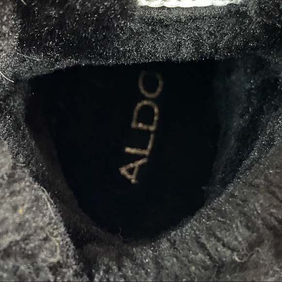 Aldo Wedge Heel Sneaker Bootie Black Size 8 - Picture 9 of 9